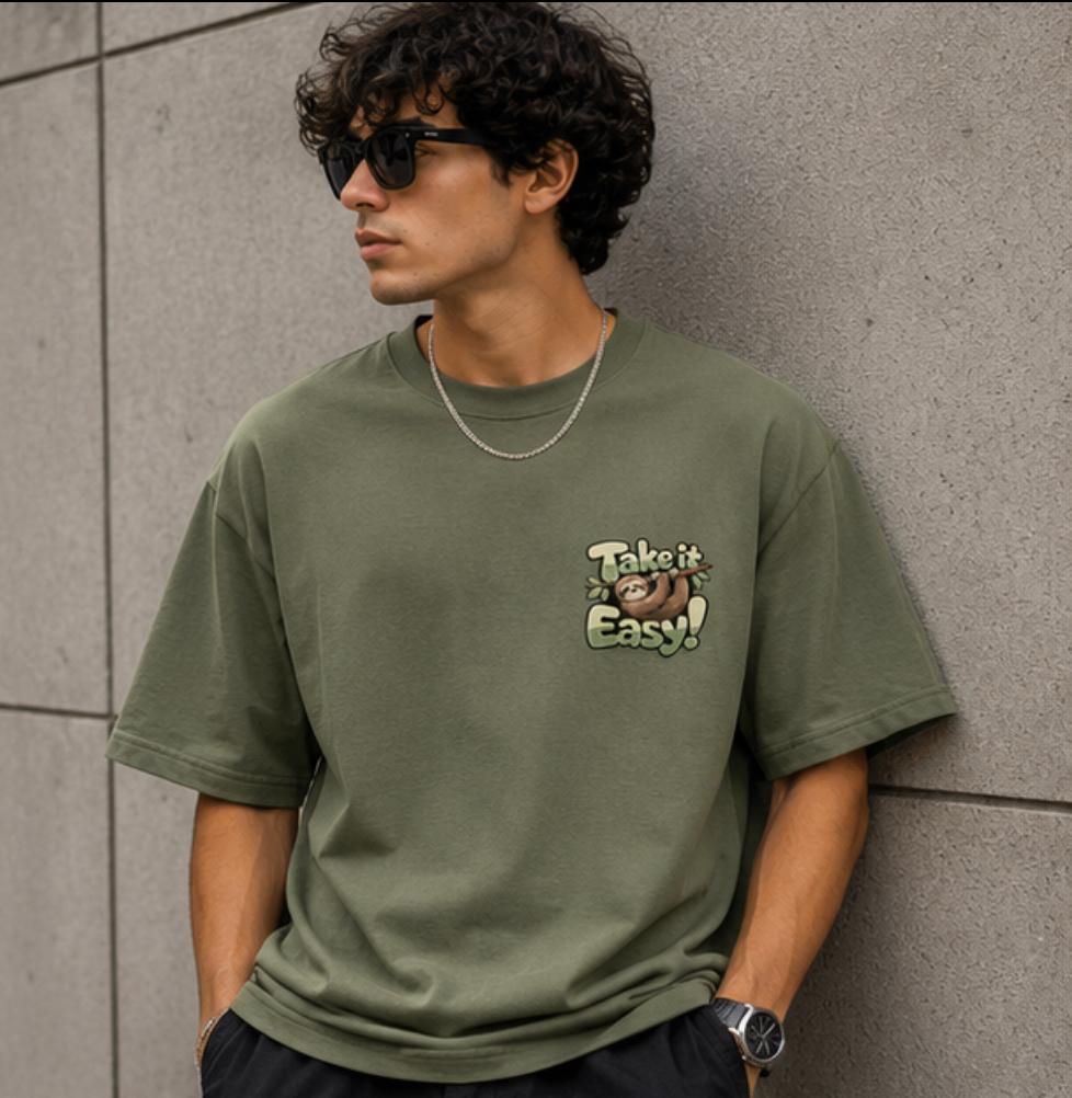 THREAD men's oversized printed t-shirt style 01, view 1 of 4