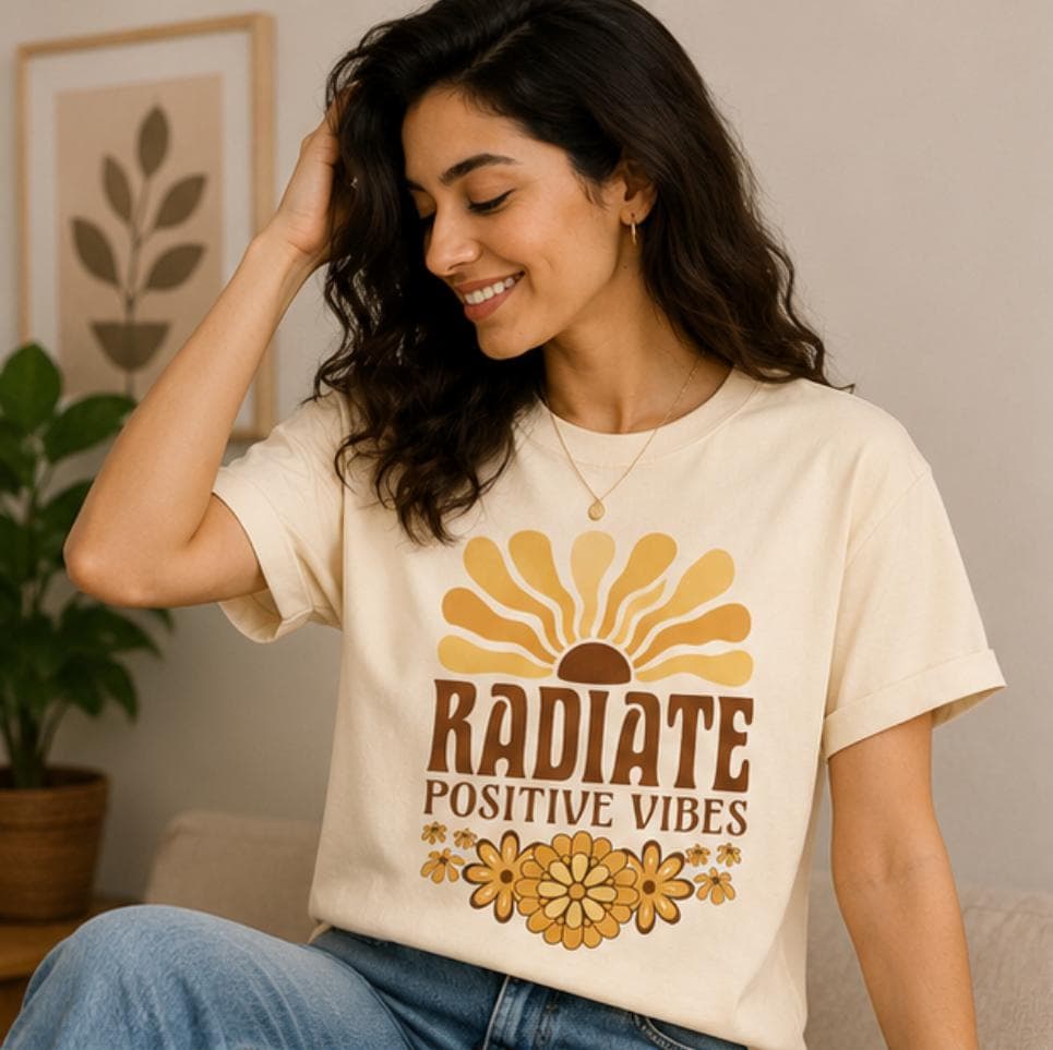 Women's white oversized graphic T-shirt — view 1